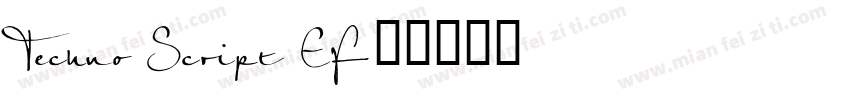 Techno Script EF字体转换